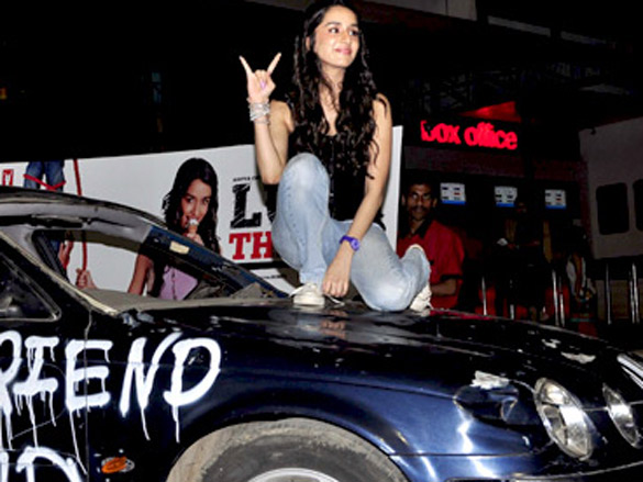 shraddha kapoor breaks a jaguar for luv ka the end promotions 6