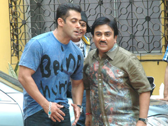 salman khan on the sets of taarak mehta ka ooltah chashmah 3