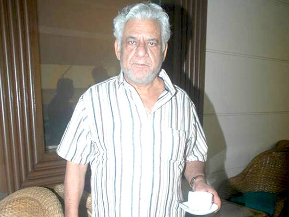 om puri at the press meet of khap 7
