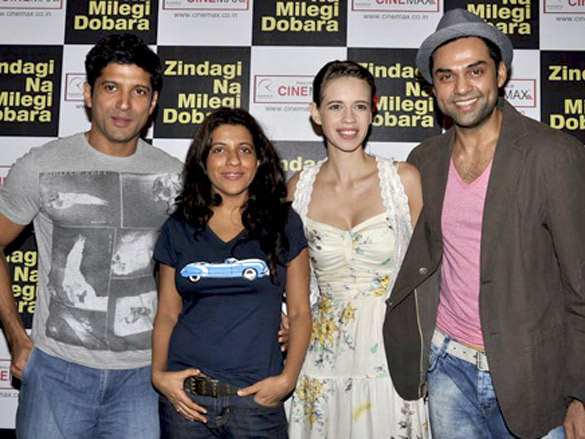 farhan abhay zoya and kalki promote zindagi na milegi dobara 2