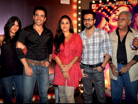 vidya balan naseer emraan and tushar unveil the dirty picture first look 2