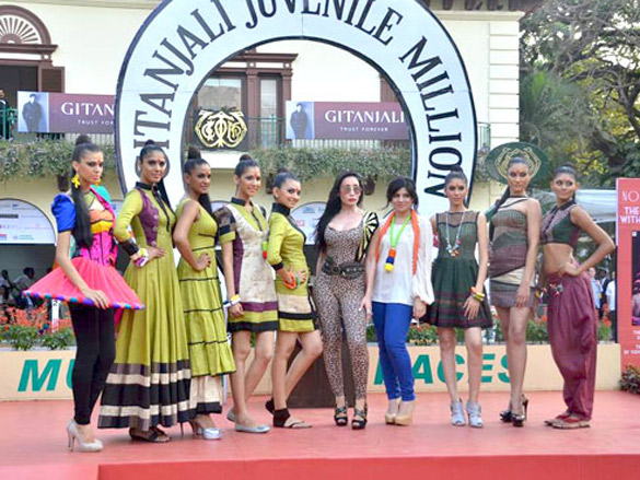 vidya balan at the dirty picture race followed by sabah khan show for gitanjali 7