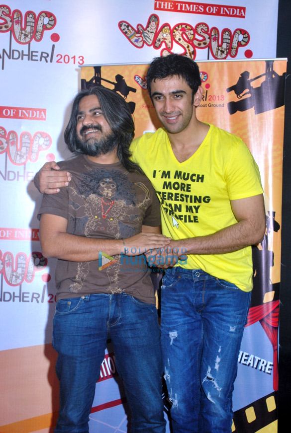 amit sadh raj kumar yadav hansal mehta at wassup andheri 2013 festival 3