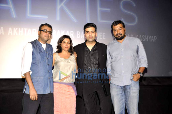 karan anurag zoya dibakar attend promo launch of bombay talkies 3
