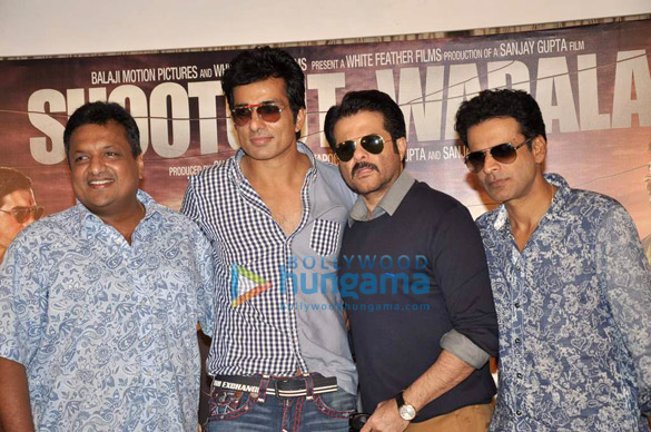 anil manoj sonu sood at the press conference of shootout at wadala 3