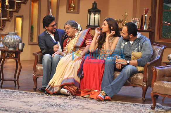 shahrukh deepika promote chennai express on comedy nights with kapil 7