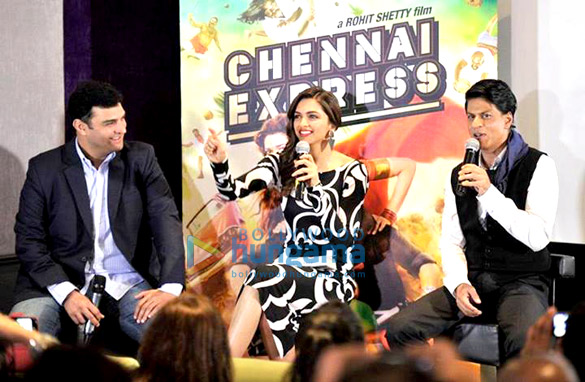shahrukh deepika promote chennai express in uk 2
