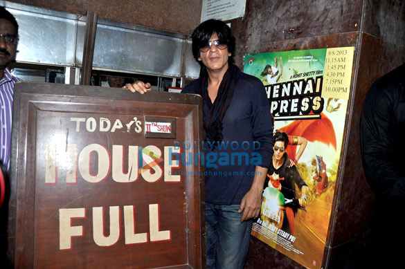 shahrukh khan promotes chennai express at new excelsior 3
