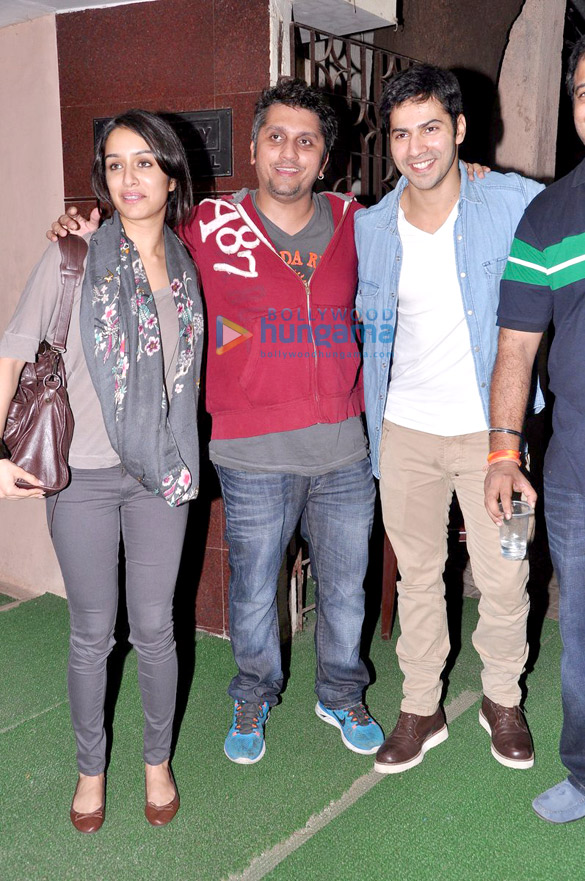 varun shraddha sidharth at the screening of grand masti 3