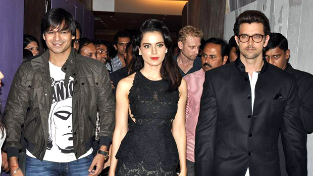Hrithik-Vivek-Kangna At ‘Krrish 3 – Halloween’ Bash