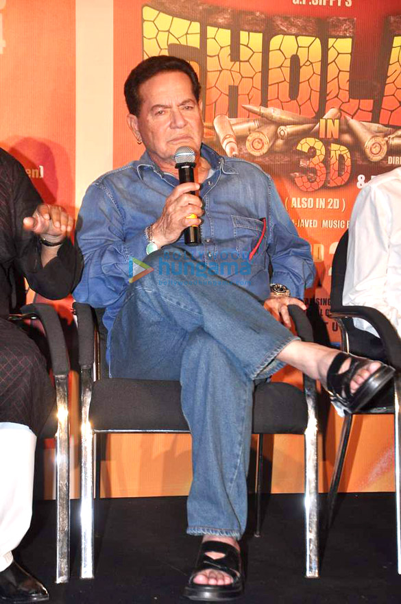 salim javed at the launch of sholay 3d 4