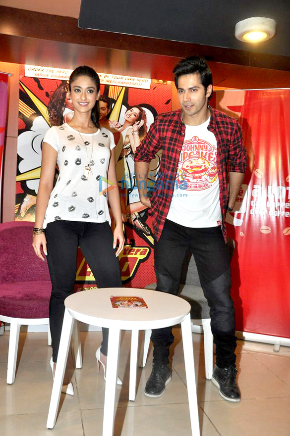 varun ileana promote main tera hero at cafe and theatres 7