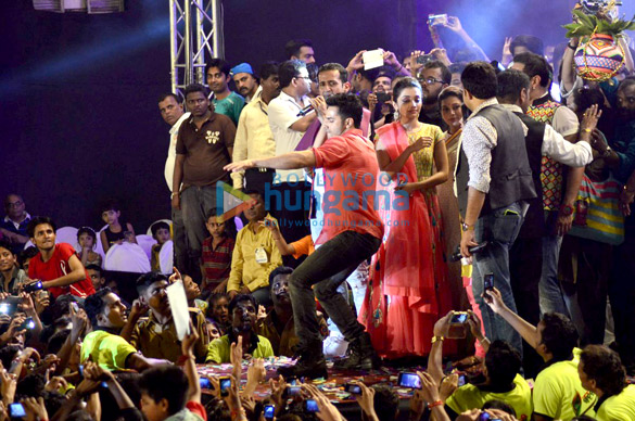 ajay rohit varun at sankalp dahi handi celebration 9