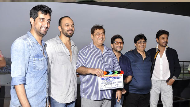 Rohit Shetty, David Dhawan, Arshad Warsi, Irrfan Khan At Mahurat Of ‘Welcome To Karachi’