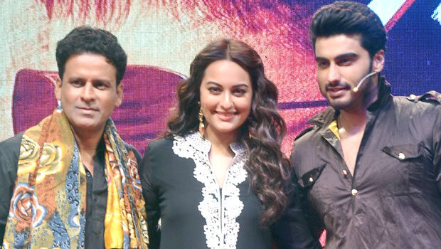 Arjun Kapoor-Sonakshi Sinha-Manoj Bajpayee At ‘Tevar’ Trailer Launch