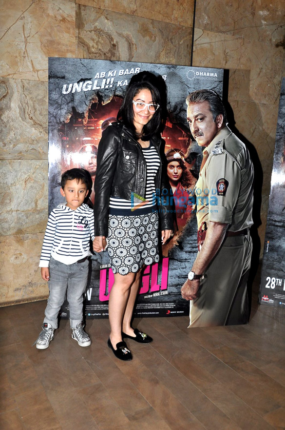 manyata dutt at the special screening of ungli 2