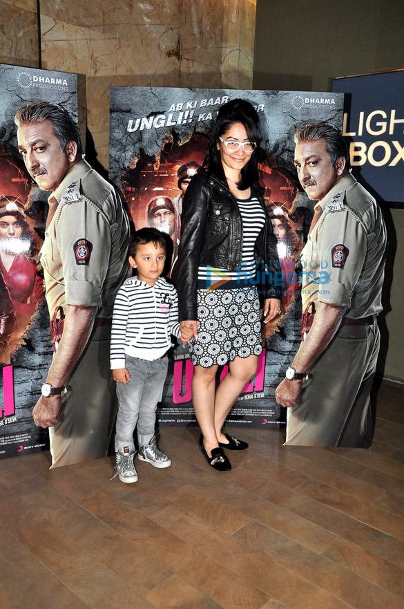 manyata dutt at the special screening of ungli 3
