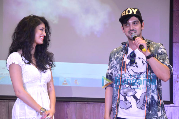 zayed khan tena desai promote sharafat gayi tel lene at sydenham college fest 4