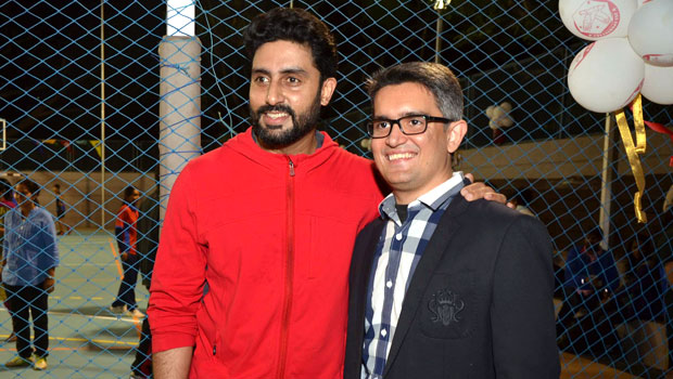 Abhishek Bachchan Inaugurates Multi-Sport Court At Jamnabai Narsee School