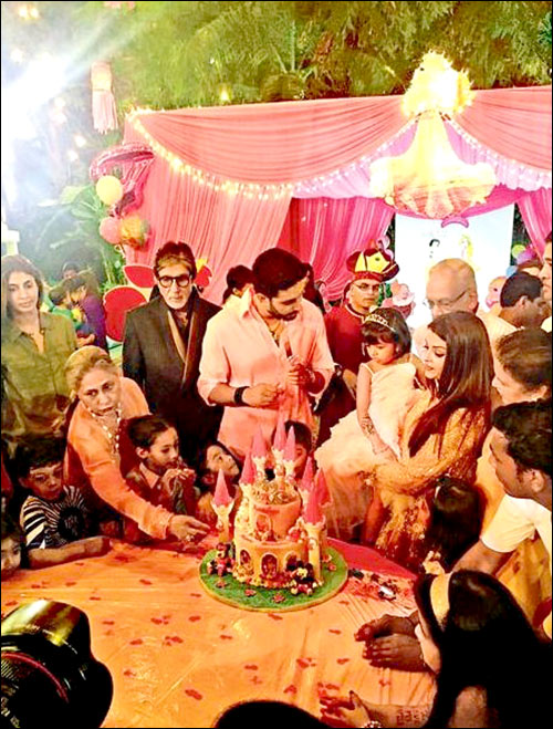 check out bachchan family celebrates the birthday of aaradhya 5