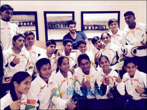 check out arjun kapoor meets the slum soccer team 2