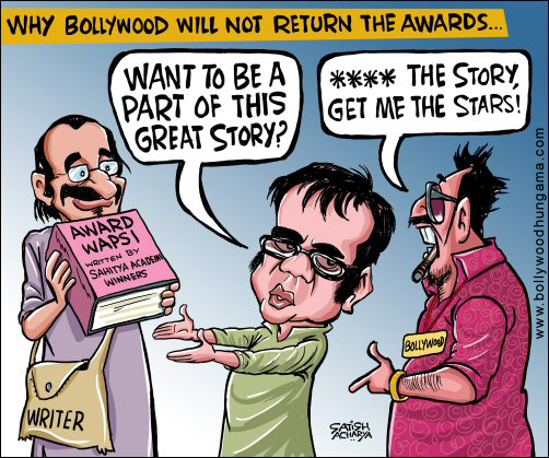 Bollywood Toons: No Award Wapsi for Bollywood!