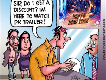 Bollywood Toons: PK at Happy New Year