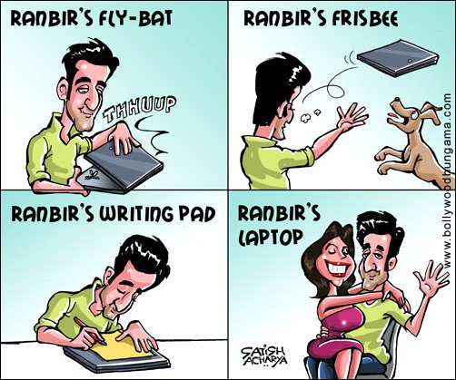 Bollywood Toons: What’s on Ranbir laptop?