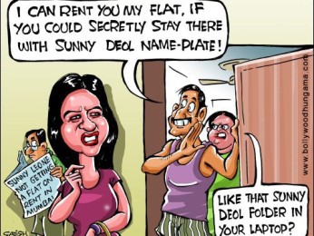 Bollywood Toons: Secret residence for Sunny Bollywood Toons: Secret residence for Sunny