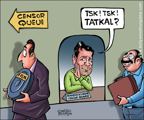 Bollywood Toons: Tatkal service at Censor Board