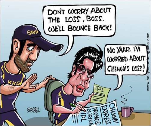 Bollywood Toons: Chennai Express or KKR?