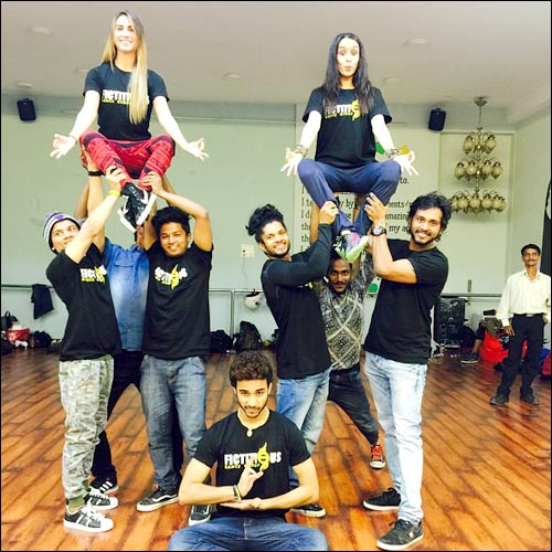 check out shraddha kapoor lauren gotlieb at dance rehearsals for abcd 2 3