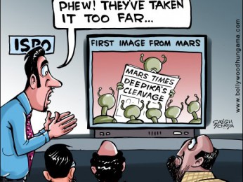 Bollywood Toons: Deepika’s cleavage Bollywood Toons: Deepika’s cleavage