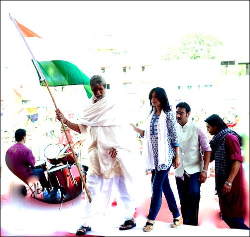 big b choked with emotions while holding tri colour 3
