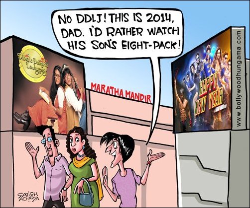 Bollywood Toons: DDLJ Vs Happy New Year