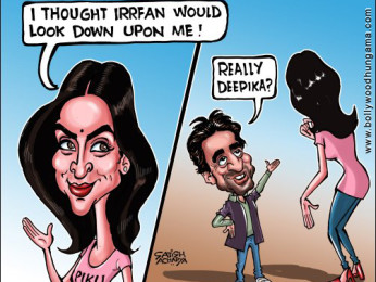 Bollywood Toons: Irrfan looks up to Deepika Bollywood Toons: Irrfan looks up to Deepika