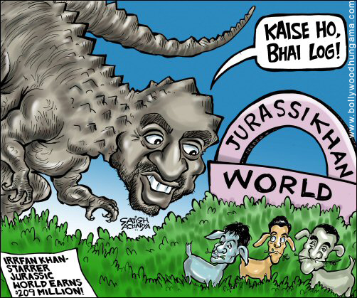 Bollywood Toons: ‘Jurassic’ Irrfan beats the Khans