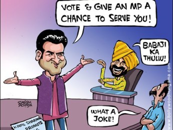Bollywood Toons: Kapil Sharma to promote voting Bollywood Toons: Kapil Sharma to promote voting