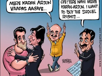 Bollywood Toons: Mere Karan-Arjun Bollywood Toons: Mere Karan-Arjun