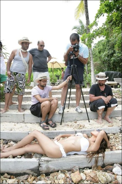 behind the scenes of kingfisher calendar 2009 6