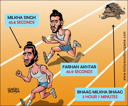 Bollywood Toons: Fastest Milkha, Slowest Milkha