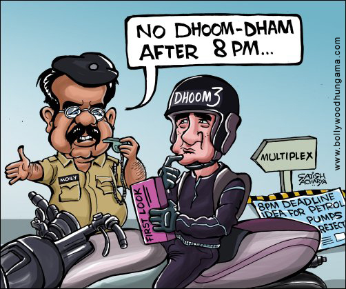 Bollywood Toons: No Dhoom after 8 PM