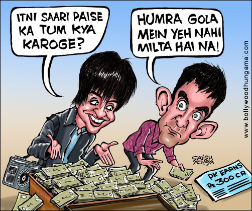 Bollywood Toons: PK crosses Rs 300 crore