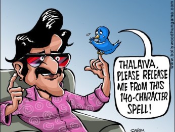 Bollywood Toons: Tweet request for Rajinikanth