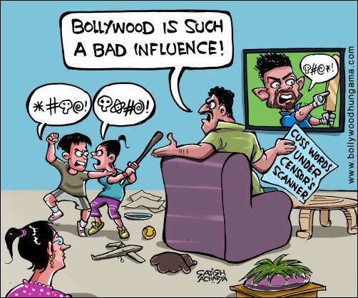 Bollywood Toons: Censor bans cuss words