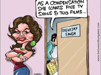 Bollywood Toons: Rakhi’s out of court settlement Bollywood Toons: Rakhi’s out of court settlement