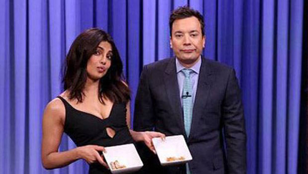 Priyanka Chopra Takes Up The ‘Chicken Wings’ Challenge At Jimmy Fallon’s Show