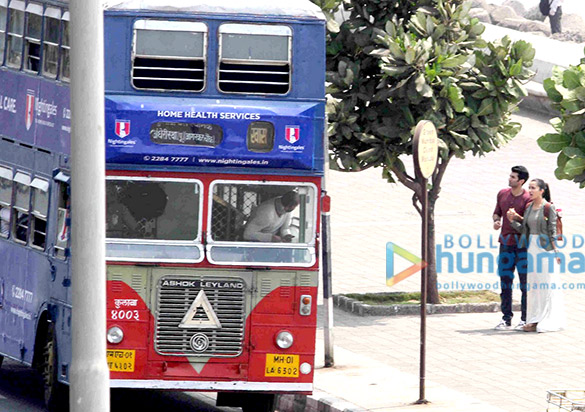 aditya roy kapur shraddha kapoor snapped shooting for ok jaanu at marine drive 5