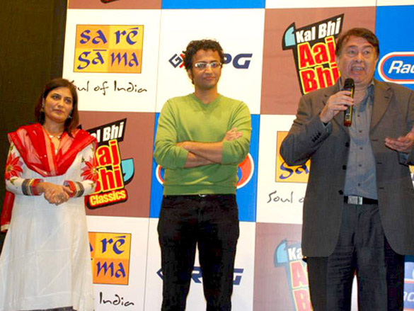 randhir kapoor and amit kumar launch radio citys cd kal bhi aaj bhi classics 4