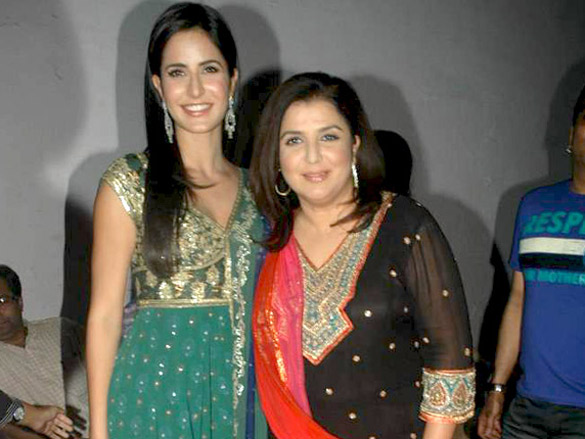 katrina kaif and farah khan on the sets of jhalak dikhhla jaa 3
